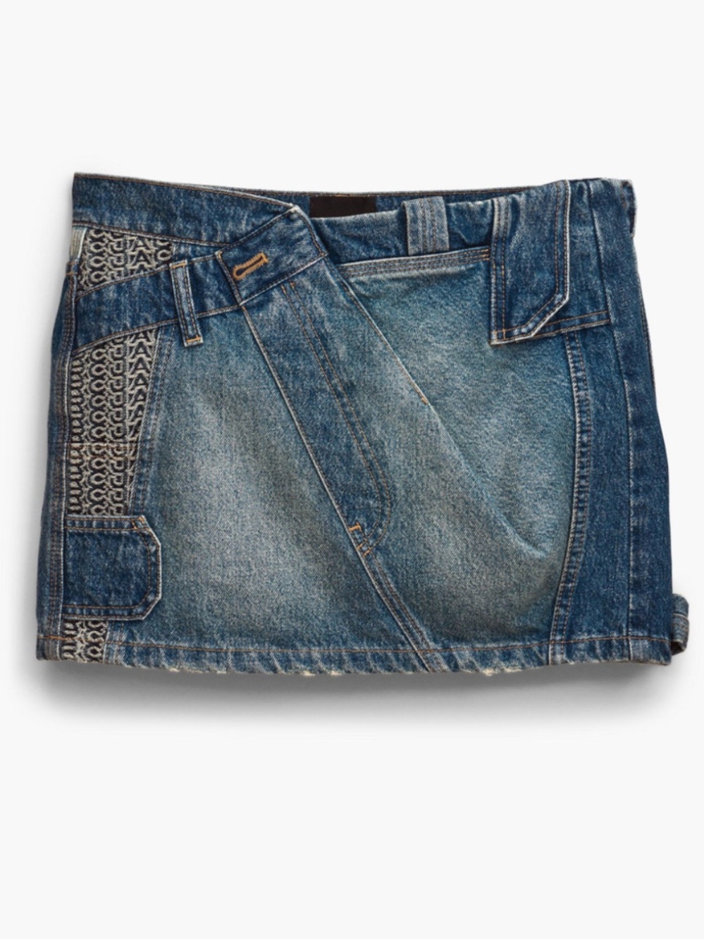Marc Jacobs Patchwork Denim Mini Skirt 2023 SZ 27
